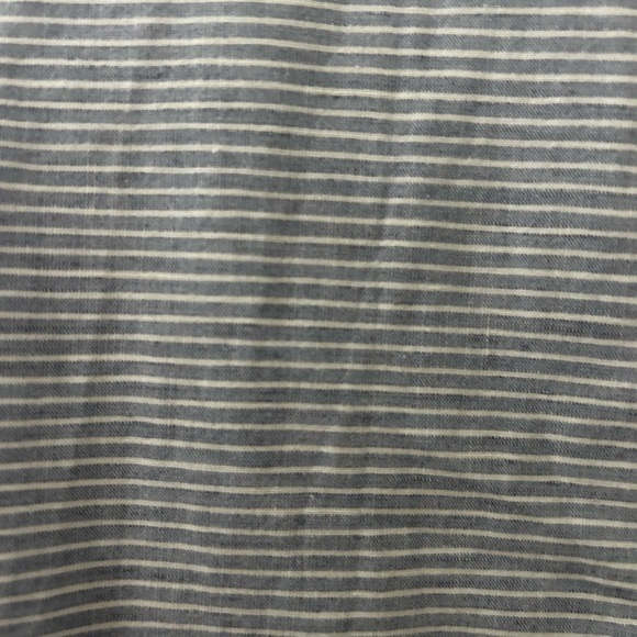 J.McLaughlin Linen Relaxed Button Up Blue Stripes Shirt Women's XL - Picture 5 of 6